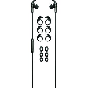 Jabra Elite 65e Wireless Earbud, Behind-the-neck Earset - Titanium Black - Binaural - In-ear - 1000 cm - Bluetooth - 32 Oh