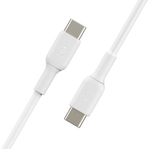 Belkin USB-C to USB-C Cable (1m / 3.3ft, White) - 1.01 m USB-C Data Transfer Cable for Smartphone, Tablet, Notebook, AirPo