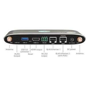 4K Dual View Wireless Media Presentation Switch Gateway - For Meetings & Boardroom Presentation - Supports Whiteboard & An