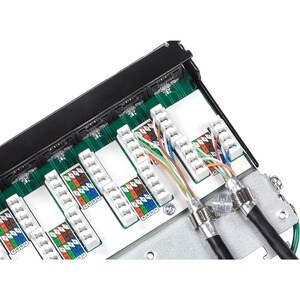 12-port Cat6a Shielded Wall Mount Patch Panel