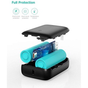 AUKEY Basix Mini 10000mAh PD Power Bank - For iPhone, Gaming Console, iPad Air, Smartphone - 10000 mAh - 2 A - 9 V DC Outp