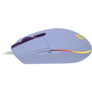Logitech G203 Gaming Mouse - USB - 6 Button(s) - Lilac - Cable - 8000 dpi