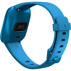 Fitbit Versa Lite Edition Smart Watch - Rectangular Case Shape - Marina Blue Body Color - Glass, Aluminium Body Material -