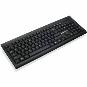 IOGEAR Long range wireless keyboard and mouse combo - USB Wireless RF - 104 Key - Black - USB Wireless RF Mouse - Black - 