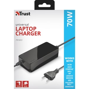 Trust Primo 70 W Wechselstromadapter - 70 W - 20 V DC, 18 V DC