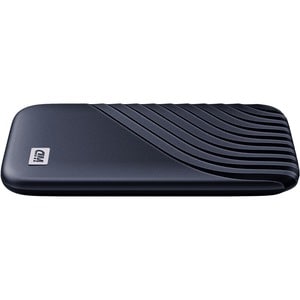 WD My Passport Tragbar Solid State-Laufwerk - Extern - 2 TB - Dunkelblau - Desktop-PC Unterstütztes Gerät - USB 3.2 (Gen. 