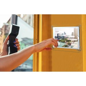 CTA Digital Premium Security Translucent Acrylic Wall Mount for 10.2-inch iPad 7th/ 8th/ 9th Gen & More - 10.5" Screen Sup