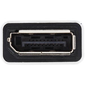 Eaton Tripp Lite Series USB-C to DisplayPort Flat Adapter Cable (M/F), 4K 60 Hz, Thunderbolt 3 Compatible, Black, 5 in. (1