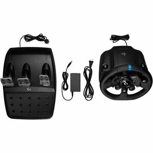 Logitech G TRUEFORCE G923 Gaming Steering Wheel/Pedal - USB - PlayStation, PlayStation 5, PC, PlayStation 4 - Black