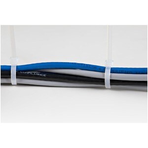 StarTech.com Kabelbinder - 203x4 mm, selbstsichernde Nylon-Kabelbinder mit gebogener Spitze, 94V-2/UL, weiß, 100 Stück - K