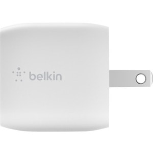 Belkin BoostCharge 30W USB-C GaN Wall Charger (USB-C to Lightning Cable included) - Power Adapter - 30 W - White