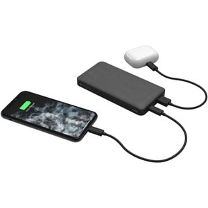 Mophie powerstation Wireless XL - For Smartphone, Tablet PC, Qi-enabled Device - 10000 mAh - 5 V DC Input - 2 x - Black PO