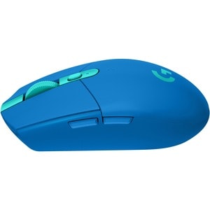 Logitech LIGHTSPEED G305 Gaming Mouse - Wi-Fi - USB - Optical - 6 Button(s) - Blue - Wireless - 12000 dpi