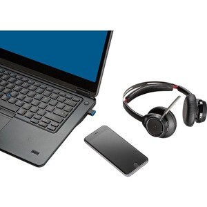 Cuffie Poly Voyager Focus UC B825-M Con cavo/wireless Over-the-head, On-ear Stereo - Microsoft Teams Certification - Binau