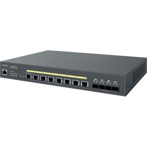 EnGenius Cloud Managed 8-Port 10 Gigabit PoE++ Switch with 4 SFP+ Ports - 8 Ports - Manageable - 10 Gigabit Ethernet - 10/