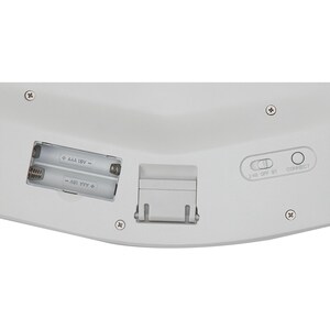 Kensington Pro Fit Ergo Wireless Keyboard-Gray - Wireless Connectivity - Bluetooth/RF - 2.40 GHz - USB Interface - Grey