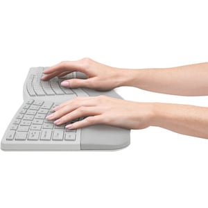 Kensington Pro Fit Ergo Wireless Keyboard and Mouse-Gray - USB Wireless Bluetooth/RF - USB Wireless Bluetooth/RF - Retail