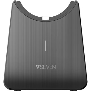 V7 H605M Wireless On-ear, Over-the-head Mono Headset - Black, Grey - Microsoft Teams Certification - Monaural - Supra-aura