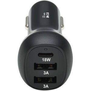 Tripp Lite series Auto Adapter - 36 W - 12 V DC Input - 5 V DC, 9 V DC, 12 V DC Output - 3 A - Black