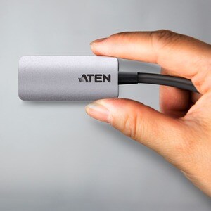 ATEN USB-C to HDMI 4K Adapter - 1 x Type C USB 3.2 (Gen 1) USB Male - 1 x HDMI HDMI 2.0 Digital Audio/Video Female - 4096 