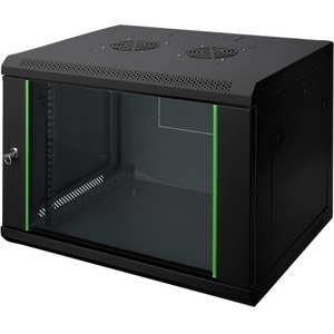 Digitus Dynamic Basic 7U Wandmontierbar Rackschrank für LAN-Schalter, Patchfeld - 482,60 mm Rack Width x 365 mm Rack Depth