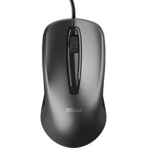 Trust Carve Mouse - USB Type A - Optical - 3 Button(s) - Black - Cable - 1200 dpi - Scroll Wheel - Symmetrical