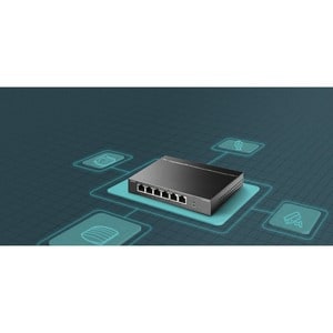 TP-Link TL-SF1006P 6 Ports Manageable Ethernet Switch - Fast Ethernet - 10/100Base-TX - 2 Layer Supported - 1.90 W Power C