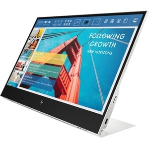 HP E14 G4 14" Class Full HD LCD Portable Monitor - 16:9 - Silver - 14" Viewable - In-plane Switching (IPS) Technology - 19