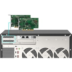 QNAP TVS-H1288X-W1250-16G 12 x Gesamtzahl Einschübe SAN/NAS-Speichersystem - 5 GB Größe Flash-Speicher - Intel Xeon W-1250