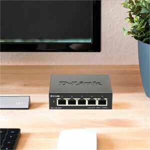 D-Link DGS-1100-05V2 Ethernet Switch - 5 Ports - Manageable - Gigabit Ethernet - 1000Base-T - 2 Layer Supported - 3.42 W P