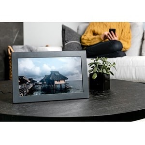 Meural WiFi Photo Frame - 15.6" LCD Digital Frame - Charcoal, Grey - 1920 x 1080 - Wireless - 16:9 - In-plane Switching (I