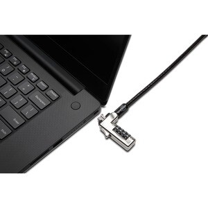 Kensington Slim Kabelschloss Für Notebook - 1,83 m Kabel - Zurücksetzbar - 4 Ziffern - Kombinationsschloss - Schwarz - Kar