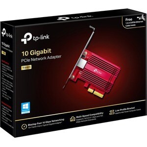 TP-Link TX401 10Gigabit Ethernet Card - 10GBase-T - Plug-in Card - PCI Express 3.0 x4 - 80 Gbit/s Data Transfer Rate - 1 P