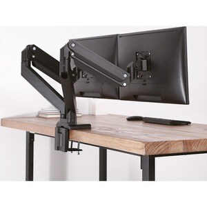 Roline Klemmhalterung für LCD-Monitor - Schwarz - 2 Unterstützte(r) Display(s) - max. 30 kg Traglast - 75 x 75, 100 x 100 