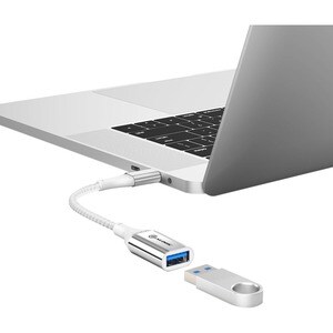 Alogic SUPER Ultra 15 cm USB/USB-C Data Transfer Cable - 1 - Cable for Phone, Tablet, Notebook, Peripheral Device - First 