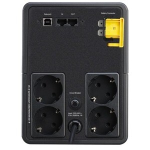APC by Schneider Electric Back-UPS Line-interactive UPS - 1.60 kVA/900 W - Tower - AVR - 8 Hour Recharge - 36 Second Stand
