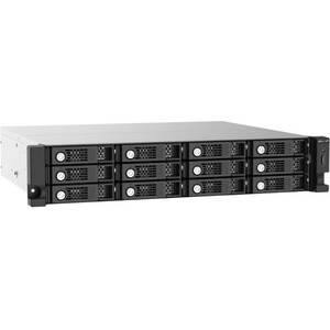QNAP TL-R1220SEP-RP Drive Enclosure SATA/600 - Mini-SAS HD Host Interface - 2U Rack-mountable - Hot Swappable Bays - 12 x