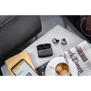 Jabra EVOLVE 65t MS 无线 耳塞 立体声 耳机 - 黑 - 双声道 - 入耳式 - 蓝牙