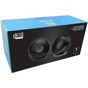 Adesso Xtream S4 USB-Powered Desktop Computer Speaker with Dynamic Sound - 5W x 2 - Works with Zoom, Microsoft Team, Skype