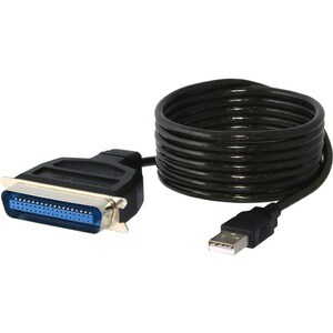 Sabrent USB to Parallel IEEE 1284 Printer Cable Adapter (CB-CN36) - 6 ft Parallel/USB Data Transfer Cable for Printer, Cel