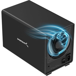 Sabrent DS-SC5B Drive Dock SATA/600 - USB 3.2 (Gen 2) Type C Host Interface External - Black - Hot Swappable Bays - 5 x HD