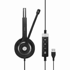 EPOS | SENNHEISER IMPACT SC 260 USB MS II Headset - Stereo - USB Type A - Wired - On-ear - Binaural - Noise Cancelling, El