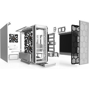 be quiet! Silent Base 802 Computer Case - EATX, ATX Motherboard Supported - Midi Tower - SECC, Metal, ABS Plastic - White 