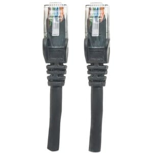 Network Patch Cable, Cat6, 0.5m, Black, CCA, U/UTP, PVC, RJ45, Gold Plated Contacts, Snagless, Booted, Lifetime Warranty, 