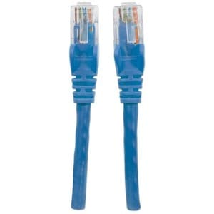 Network Patch Cable, Cat6, 0.5m, Blue, CCA, U/UTP, PVC, RJ45, Gold Plated Contacts, Snagless, Booted, Lifetime Warranty, P