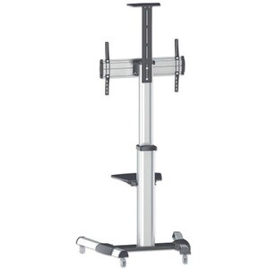 TV & Monitor Mount, Trolley Stand, 1 screen, Screen Sizes: 37-65", Silver, VESA 200x200 to 600x400mm, Max 50kg, LFD, Lifet