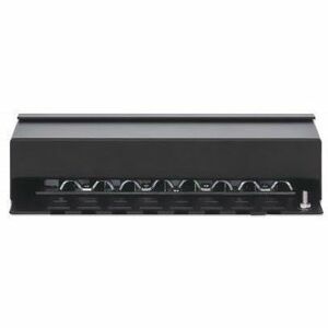 Intellinet 8 Port(s) Network Patch Panel - Category 6a - Twisted Pair - Black - Patch Panel, Cat6a, FTP, 8-Port, Desktop, 
