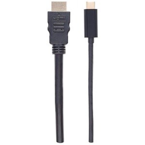 USB-C to HDMI Cable, 4K@30Hz, 2m, Black, Male to Male, Three Year Warranty, Polybag - Cable for Projector, Projector, Ultr