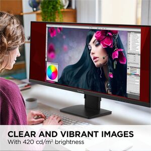 ViewSonic Value VA3456-MHDJ 34 Zoll Class UWQHD LED-Monitor - 21:9 Format - Schwarz - 86,6 cm (34,1 Zoll) Viewable - IPS-T