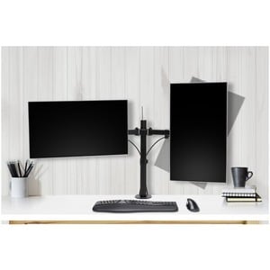 Kensington SmartFit Desk Mount for Monitor - Black - 2 Display(s) Supported - 81.3 cm (32") Screen Support - 16 kg Load Ca